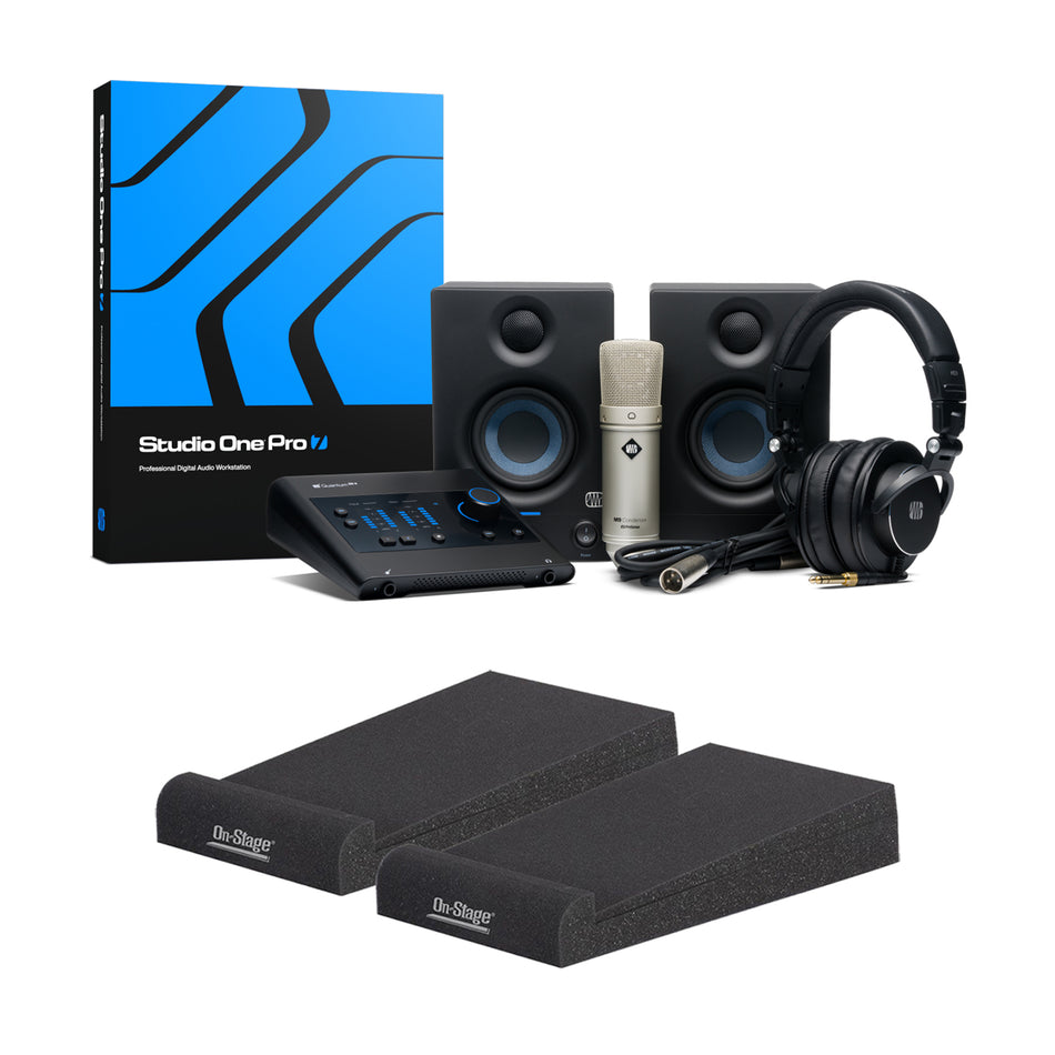 Presonus Quantum ES Ultimate Bundle with Foam Speaker Isolation Pads