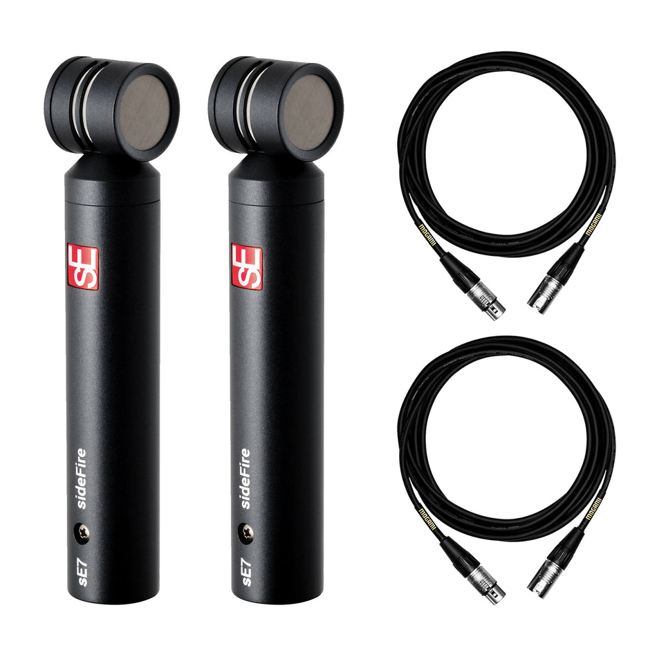 sE Electronics sE7 Side Fire Stereo Pair Bundle with 2 Mogami Microphone Cables