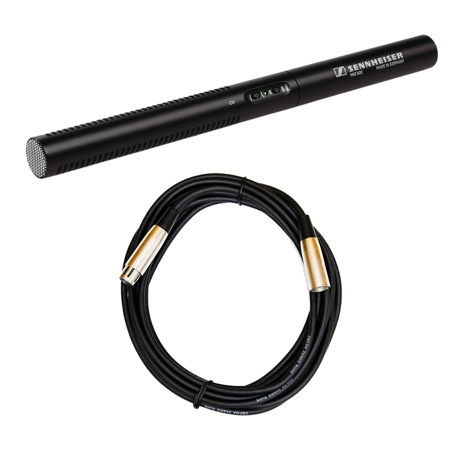 Sennheiser MKE 600 Microphone Bundle with XLR Cable