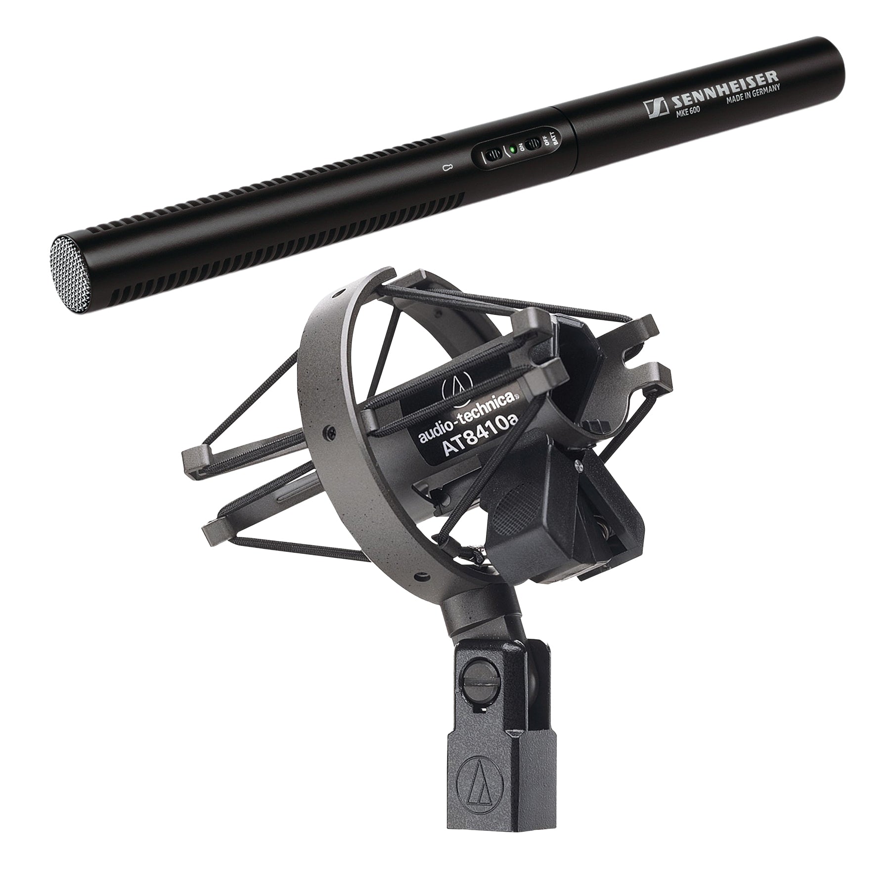 Sennheiser MKE 600 Microphone Bundle with Audio-Technica AT8410a Shock ...