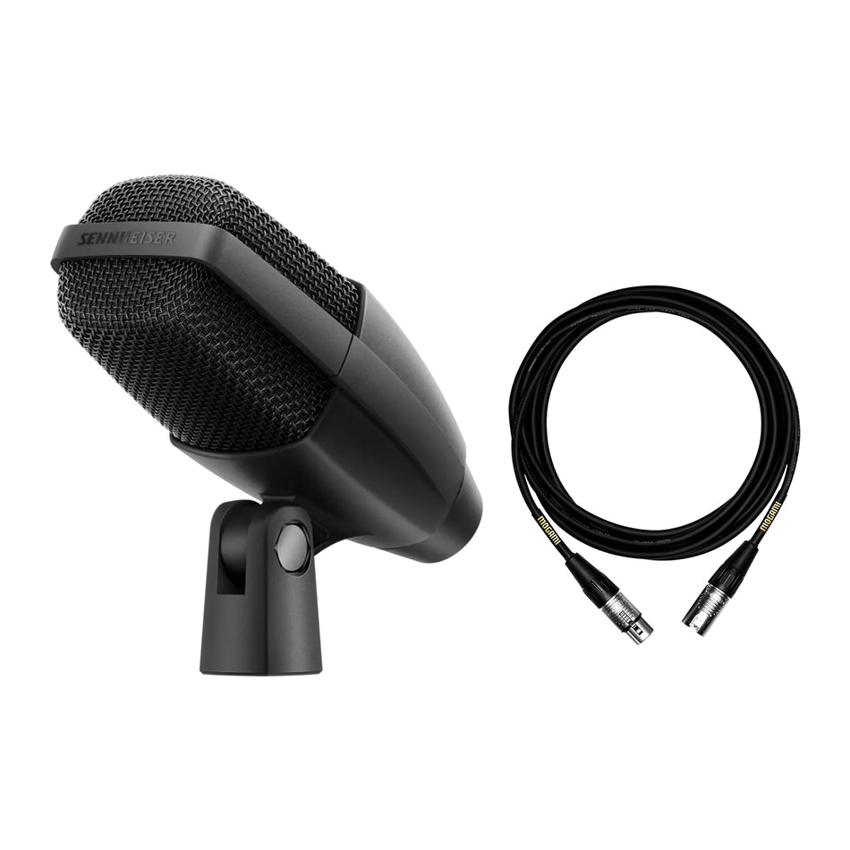 Sennheiser MD 421 KOMPAKT Dynamic Microphone bundle with Mogami XLR Cable