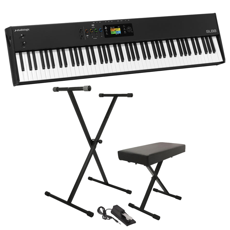 Studiologic SL88 MK2 88-Key MIDI Keyboard Controller Bundle with Keyboard Pack