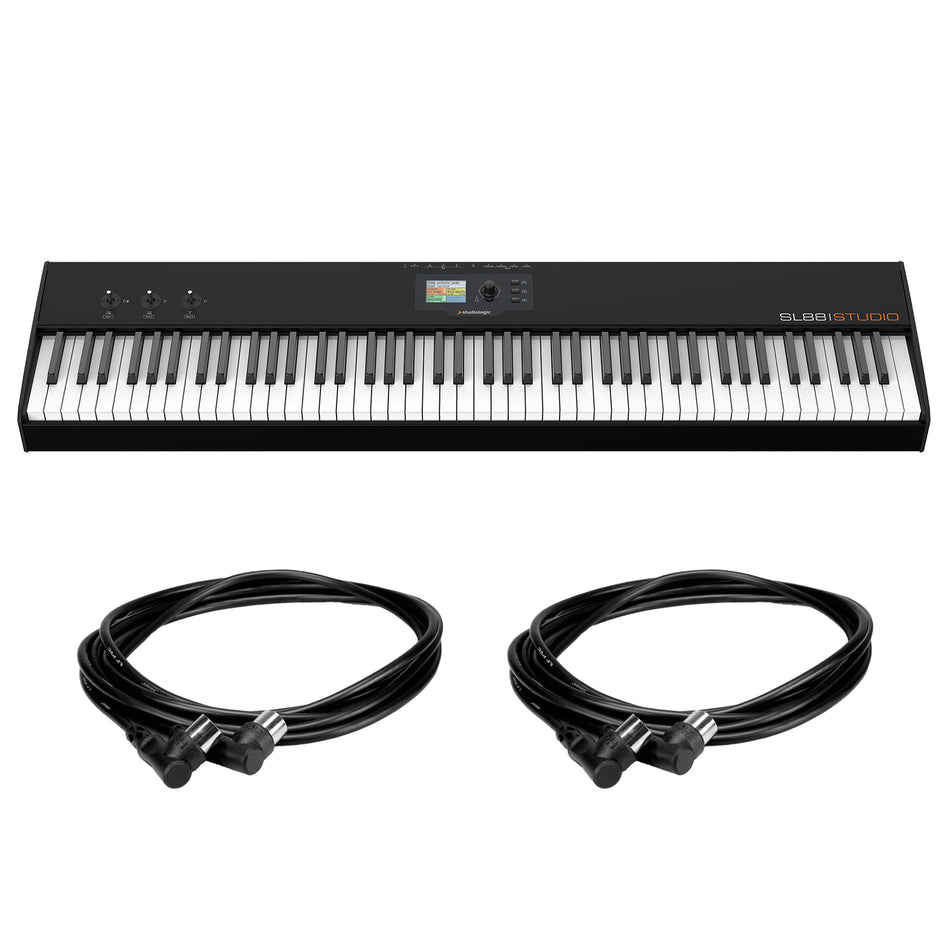 Studiologic SL88 Studio 88-Key Keyboard Controller Bundle with MIDI Cables
