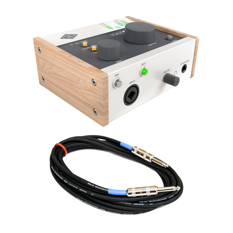 Universal Audio Volt 176 USB-C Audio Interface Bundle with 1/4" Instrument Cable
