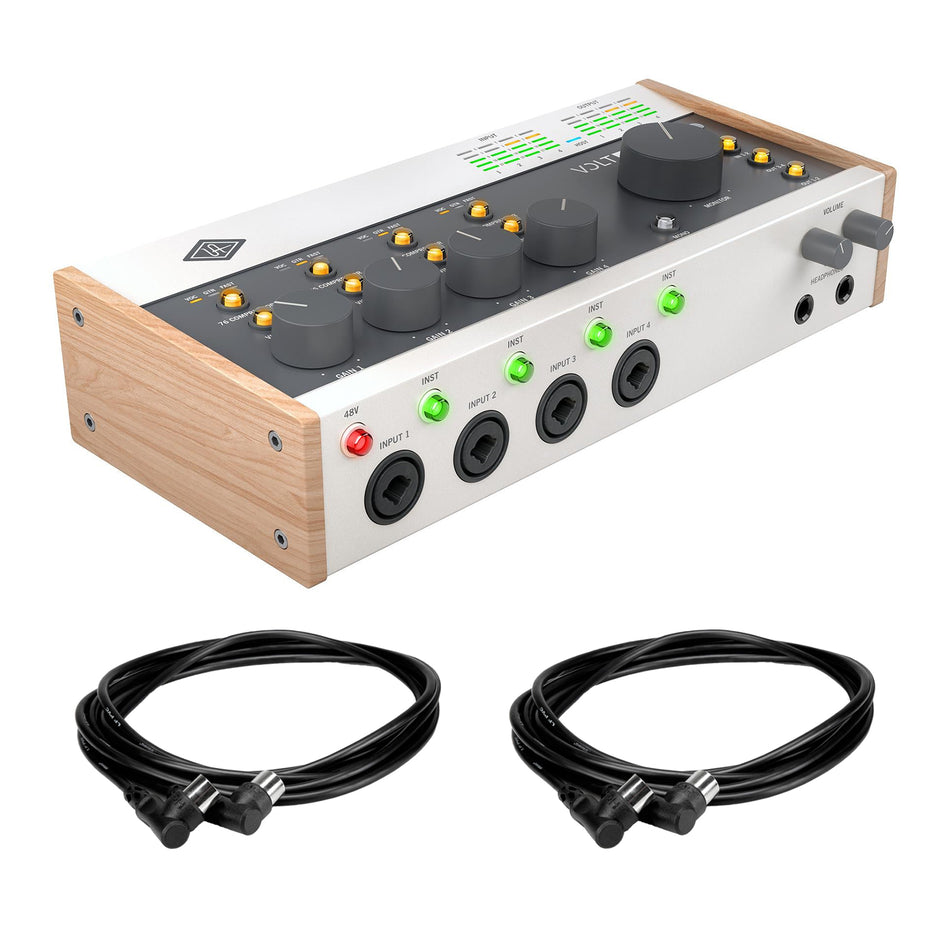 Universal Audio Volt 476P USB-C Audio Interface Bundle with MIDI Cables