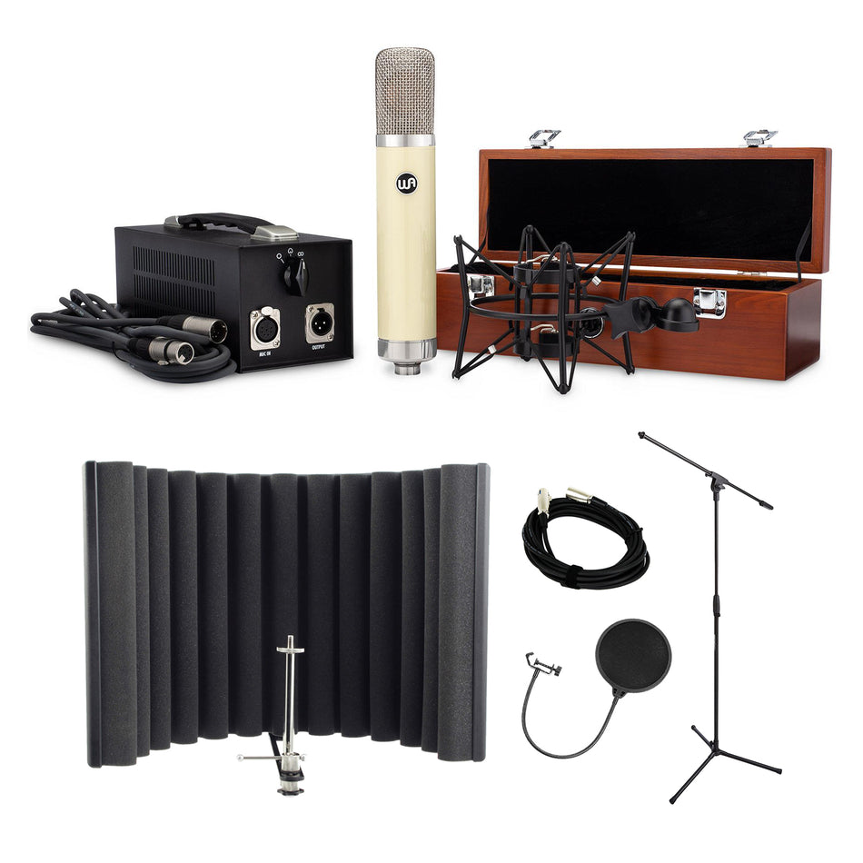 Warm Audio WA-251 Microphone Bundle with Stand, Shield, Pop Filter, Cable