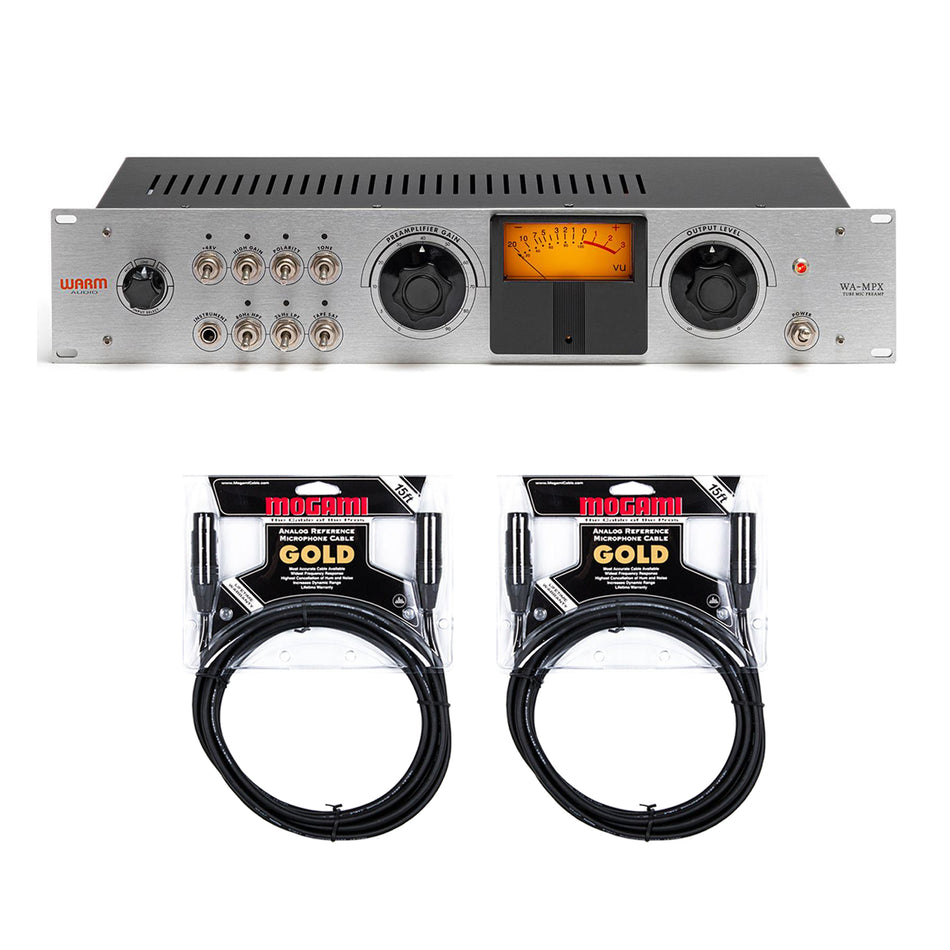 Warm Audio WA-MPX Tube Microphone Preamp Bundle with Mogami Gold XLR Cables
