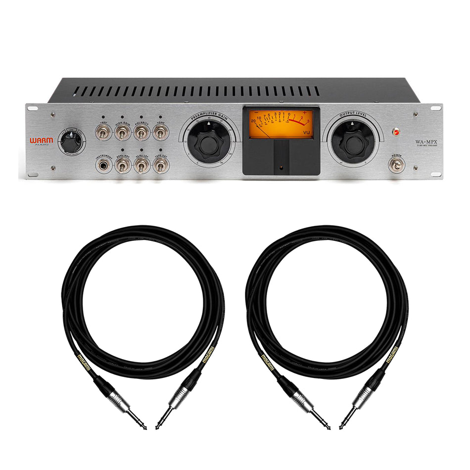 Warm Audio WA-MPX Tube Microphone Preamp Bundle with Mogami 1/4" TRS Cables
