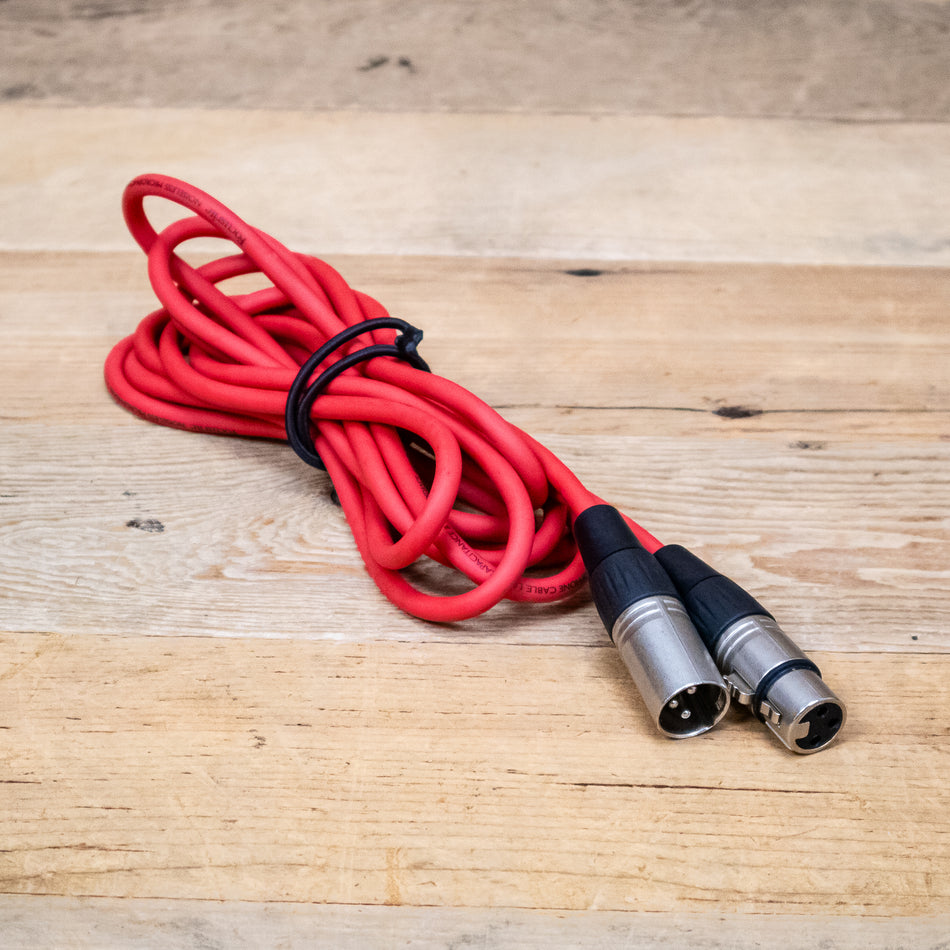 Focusrite Scarlett 10-foot Red XLR Microphone Cable
