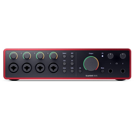 Focusrite Scarlett 18i16 (4th Gen) USB Interface Bundle with with XLR Cables