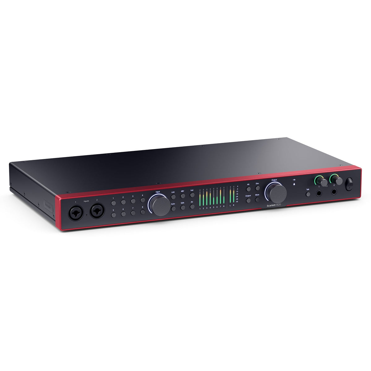 Focusrite Scarlett 18i20 (4th Gen) Bundle with XLR, TRS, Optical Cables