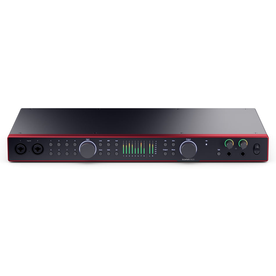 Focusrite Scarlett 18i20 (4th Gen) USB Audio Recording Interface for Mac/Windows