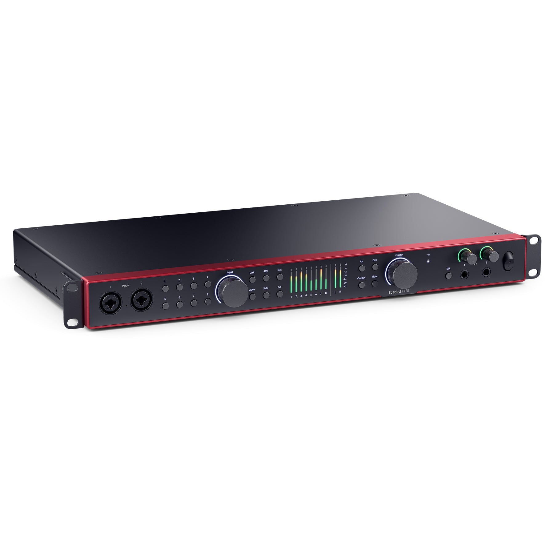 Focusrite Scarlett 18i20 (4th Gen) Bundle with XLR, TRS, Optical Cables