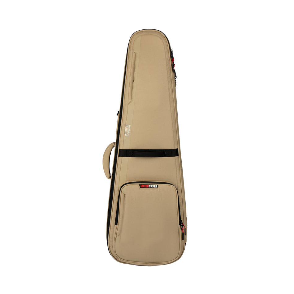 Gator Cases G-ICONELECTRIC-KHK Gator ICON Series Bag for Electric Guitars; Khaki