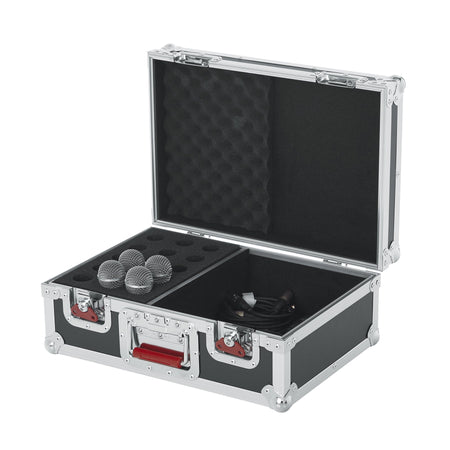 Gator 15 Microphones Road Case for DPA 2028, d:facto 4018V, d:factro 4018VL