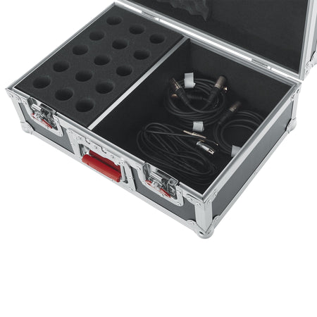 Gator 15 Microphones Road Case for Heil Sound PR 20, PR 22, PR 20 UT, PR 22 UT, PR 35, PR 37