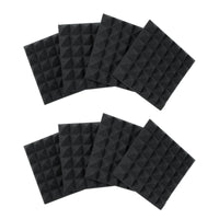 Gator Frameworks GFW-ACPNL1212PCHA-8PK 8-Pack of Charcoal 12x12" Acoustic Pyramid Panels