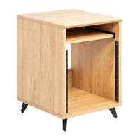 Gator Frameworks Elite Series 10U Studio Rack Table, Natural Maple Matte