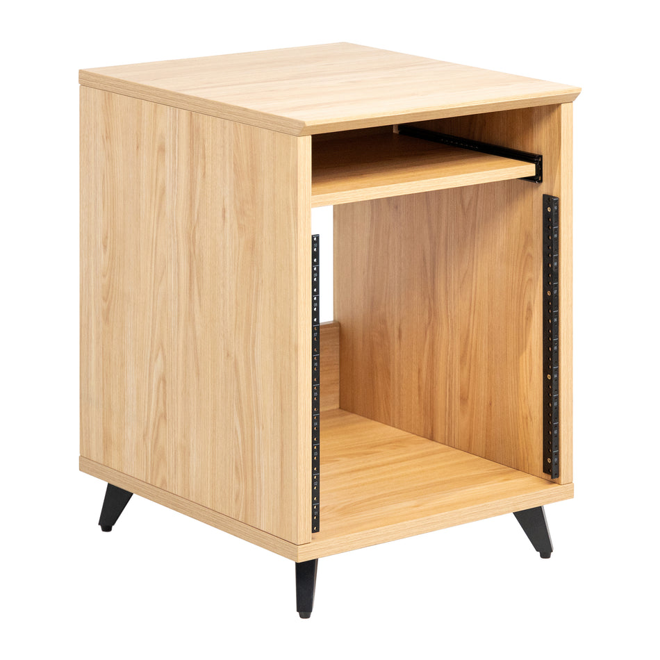 Gator Frameworks Elite Series 10U Studio Rack Table, Natural Maple Matte