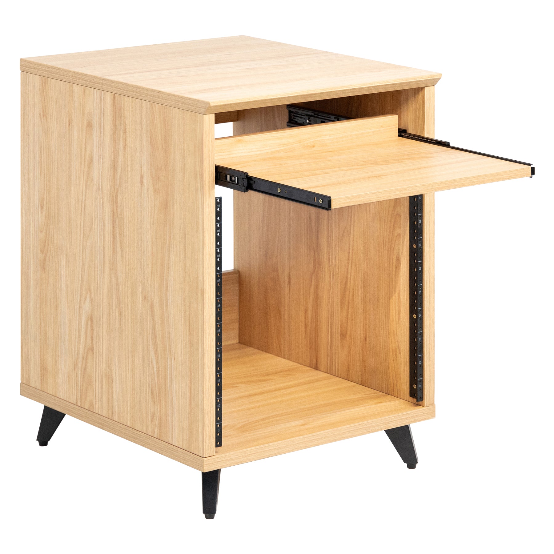 ategisデスク Gator Frameworks Elite Series 10U Studio Rack Table, Natural Maple