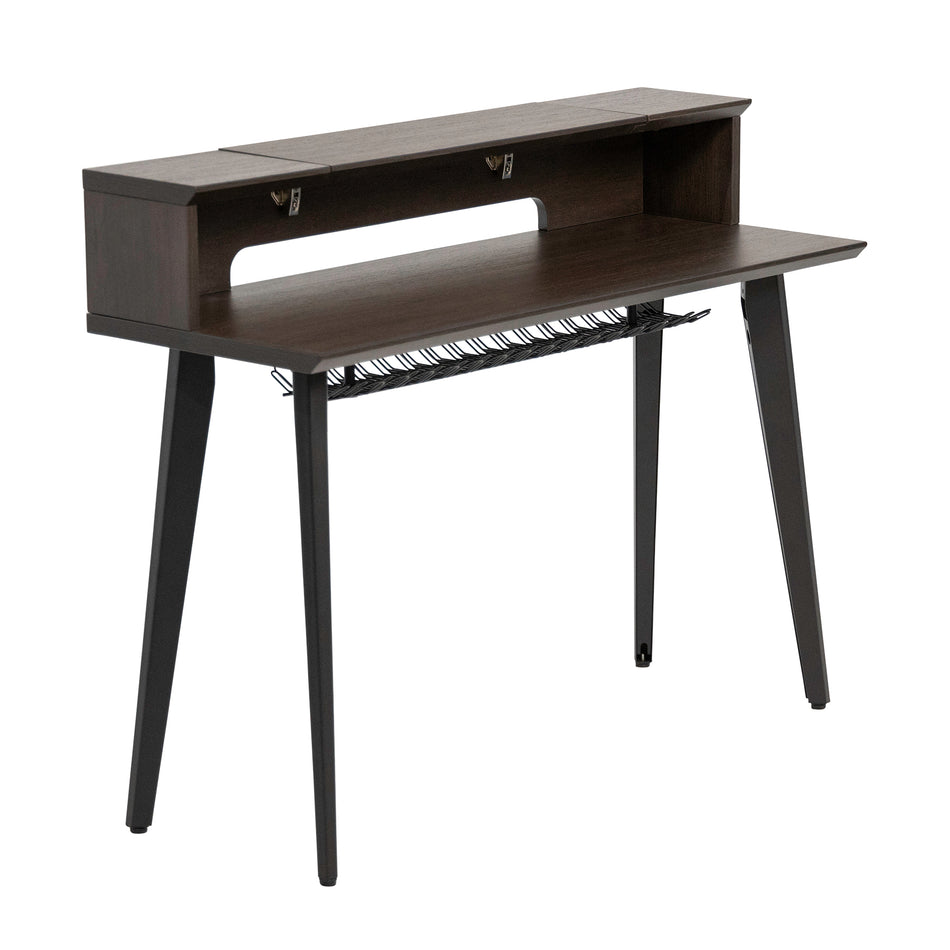 Gator Frameworks Elite Series 61-Note Keyboard Table, Dark Walnut Brown