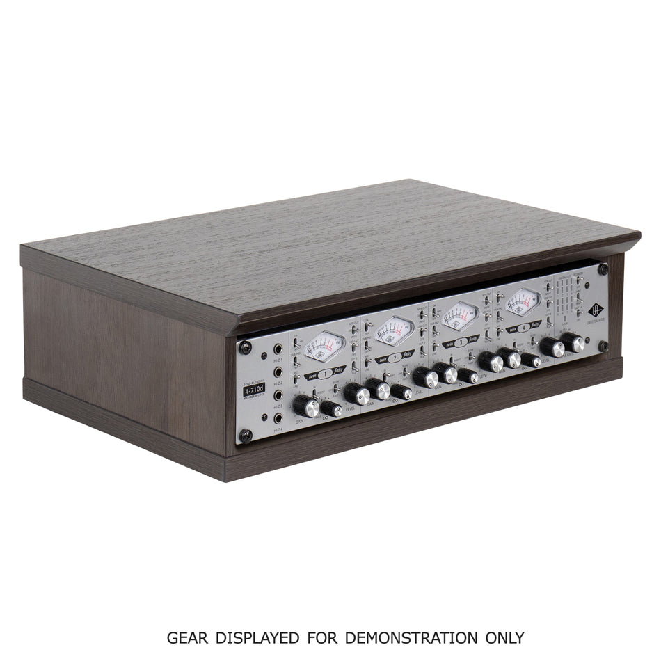 Gator Frameworks Elite Series 2U Desktop Studio Rack, Dark Walnut Brown