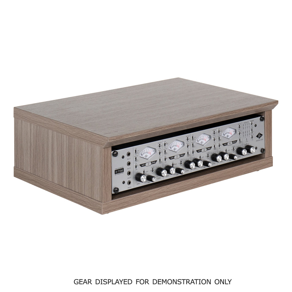 Gator Frameworks Elite Series 2U Desktop Studio Rack, Driftwood Grey
