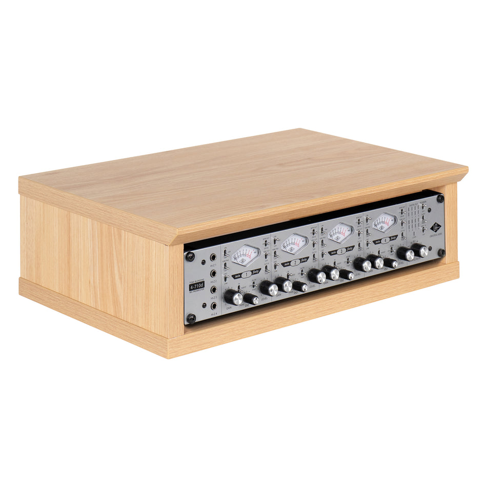 Gator Frameworks Elite Series 2U Desktop Studio Rack, Natural Maple Matte