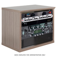 Gator Frameworks Elite Series 8U Desktop Studio Rack, Driftwood Grey