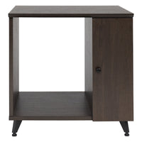 Gator Frameworks Elite Series Rolling Rack Sidecar Cabinet, Dark Walnut Brown
