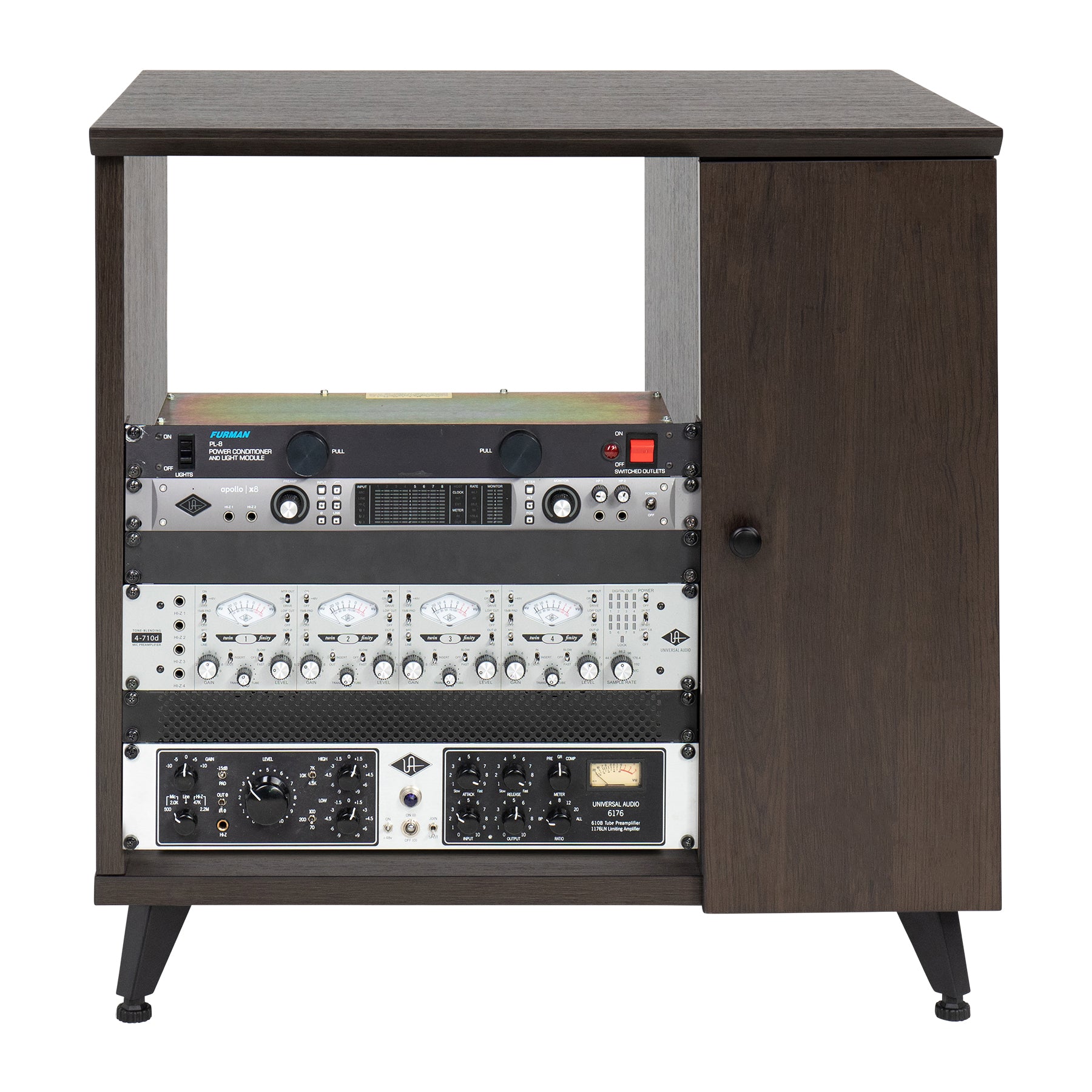 Gator Frameworks Elite Series Rolling Rack Sidecar Cabinet, Dark