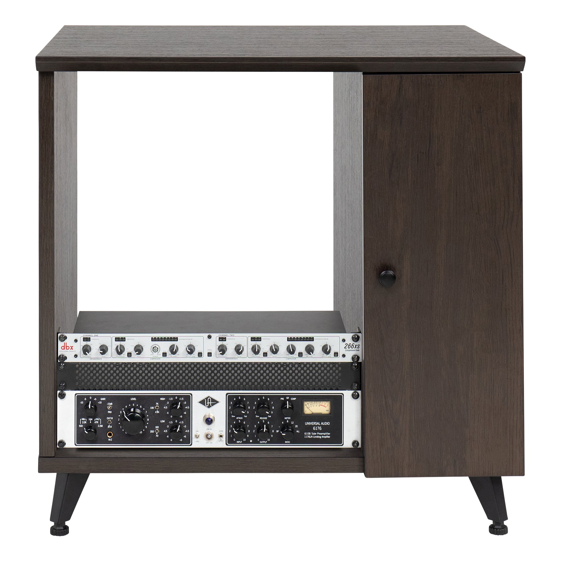 Gator Frameworks Elite Series Rolling Rack Sidecar Cabinet, Dark
