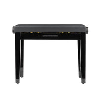 Gator Frameworks Deluxe Height Adjustable Piano Bench, Black