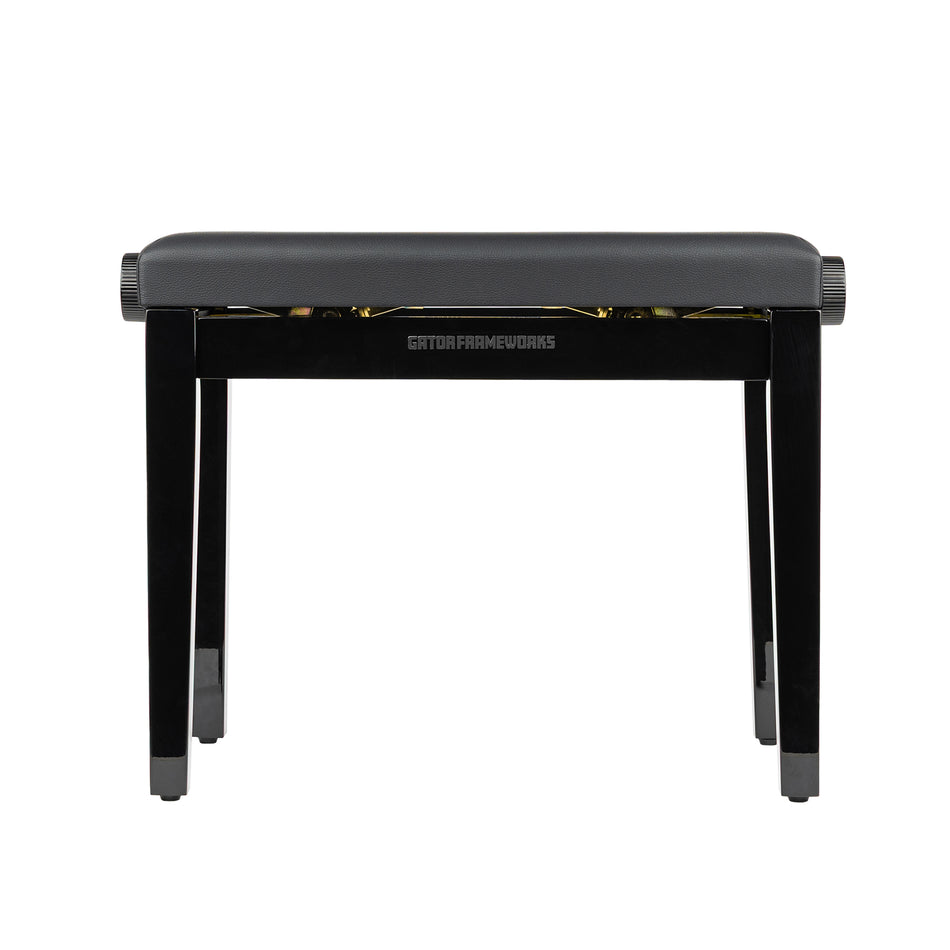 Gator Frameworks Deluxe Height Adjustable Piano Bench, Black
