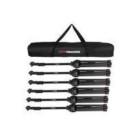 Gator Frameworks GFW-MIC-6PACKBG 6-Pack of Mic Stands with Carry Bag