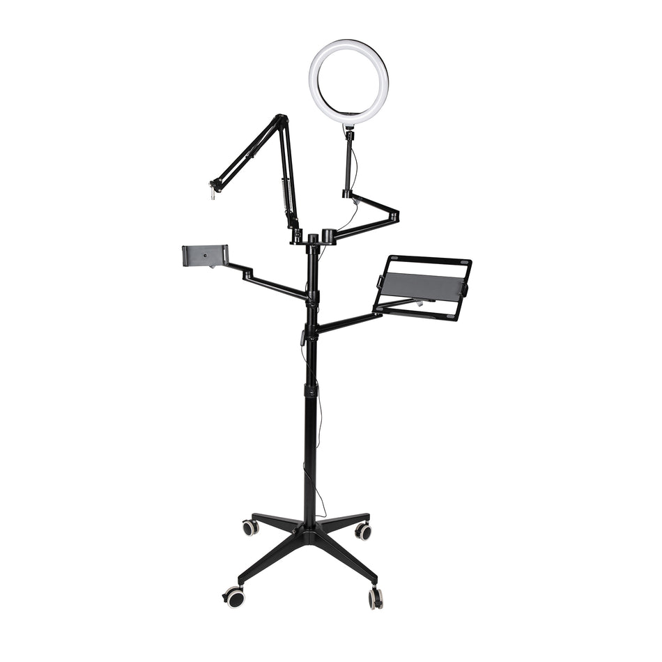Gator Frameworks GFW-STREAMSTAND-W Content Creation Stand Wheeled Stand