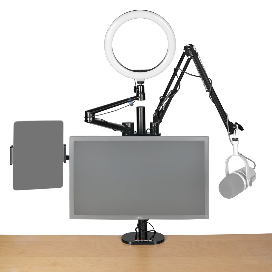 Gator Frameworks GFW-STREAMSTAND Content Creation Desk Mount Stand