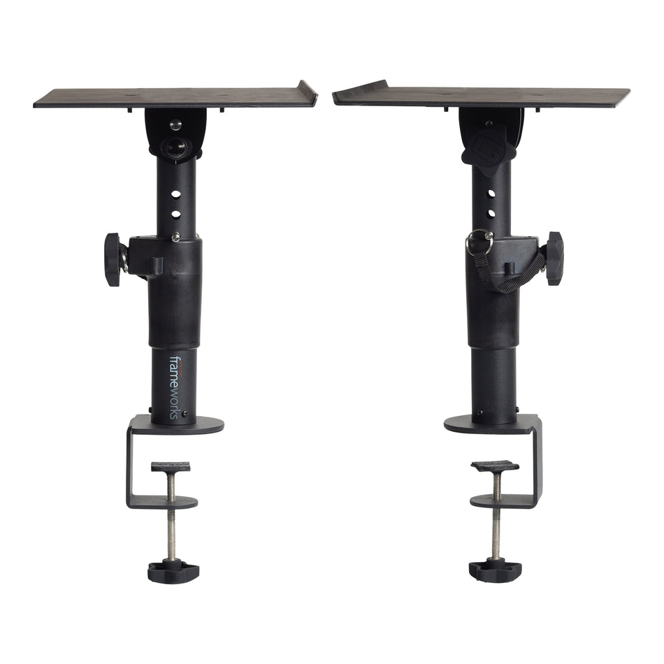 Gator Frameworks GFWSPKSTMNDSKCMP Clamp-On Studio Monitor Stand