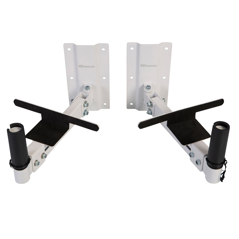 Gator Frameworks GFWSPKWM100W Pair of Wall Mount Speaker Stands, White