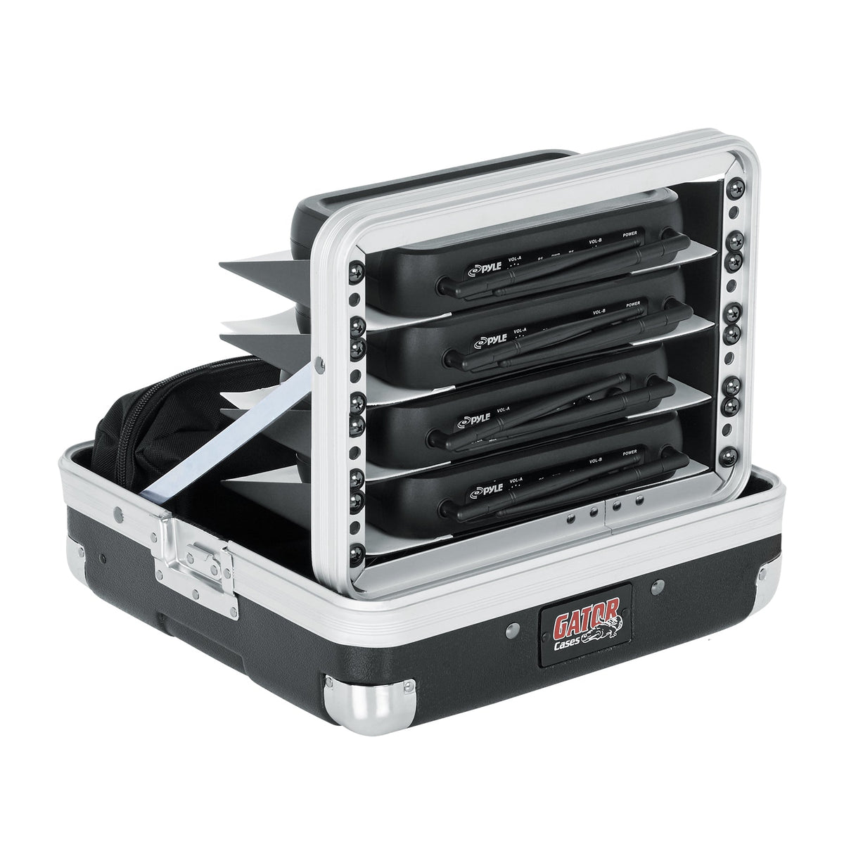 Gator 4-System Case for Audio-Technica ATW-R2100a, ATW-R250, ATW-R3100b, ATW-R800 Systems