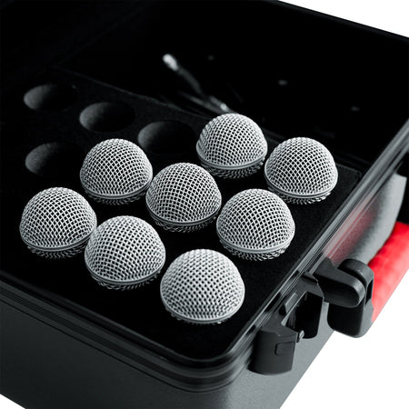 Gator 15 Mic Travel Case for Shure Beta 57A, Beta 58A, Beta 87A