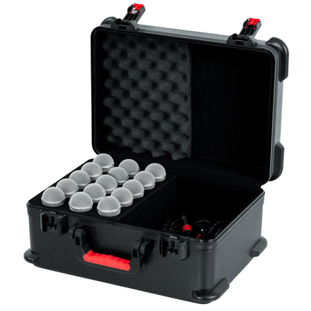 Gator 15 Mic Travel Case for Sennheiser MD 431, MD 435, MD 445, e 845, e 845-S