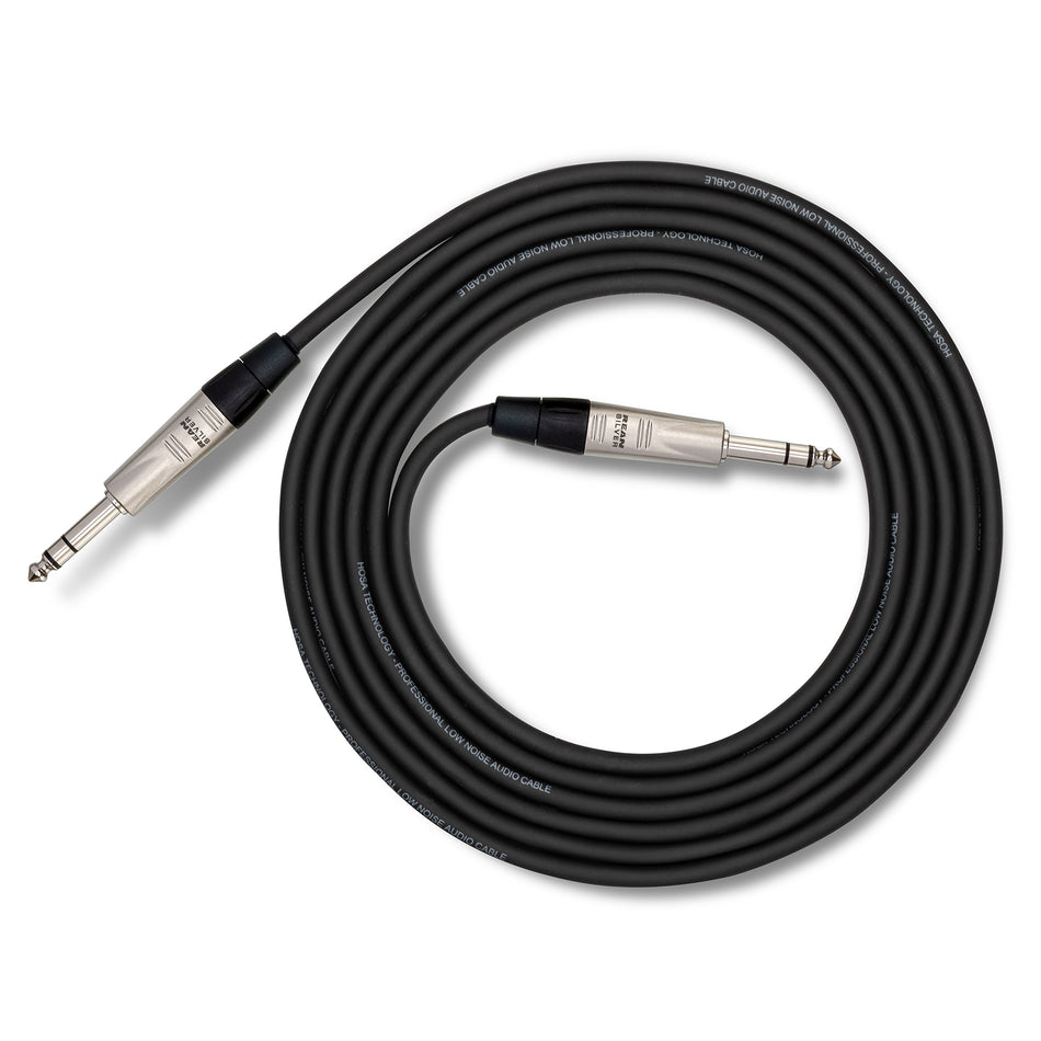 Hosa HSS-020 20-foot Balanced 1/4" TRS Male to 1/4" TRS Male Cable