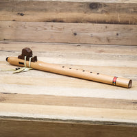 Hawk Native American Style Meditation Flute with Bear Totem in F Minor