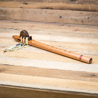 Hawk Native American Style Meditation Flute with Eagle Totem in F Minor