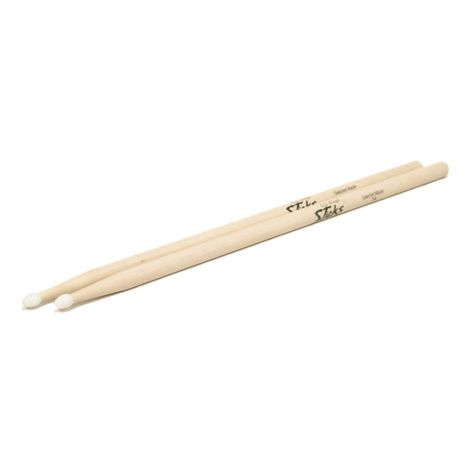 On-Stage MN7A Maple 7A Wood Drum Sticks with Nylon Tips, 1-Pair