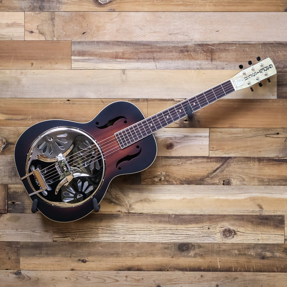 Open Box Gretsch G9220 Bobtail Round-Neck Acoustic-Electric Resonator Guitar, 2-Color Sunburst