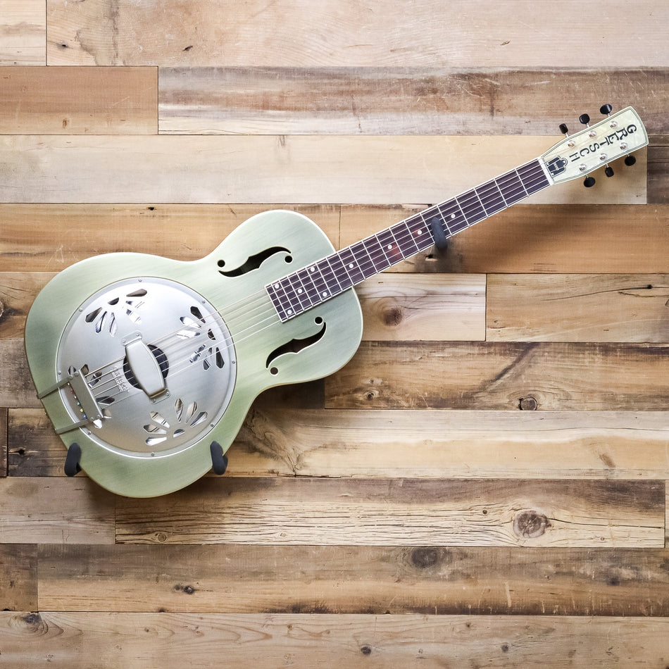 Open Box Gretsch G9202 Honey Dipper Special Round-Neck Resonator Guitar, Bell Bronze