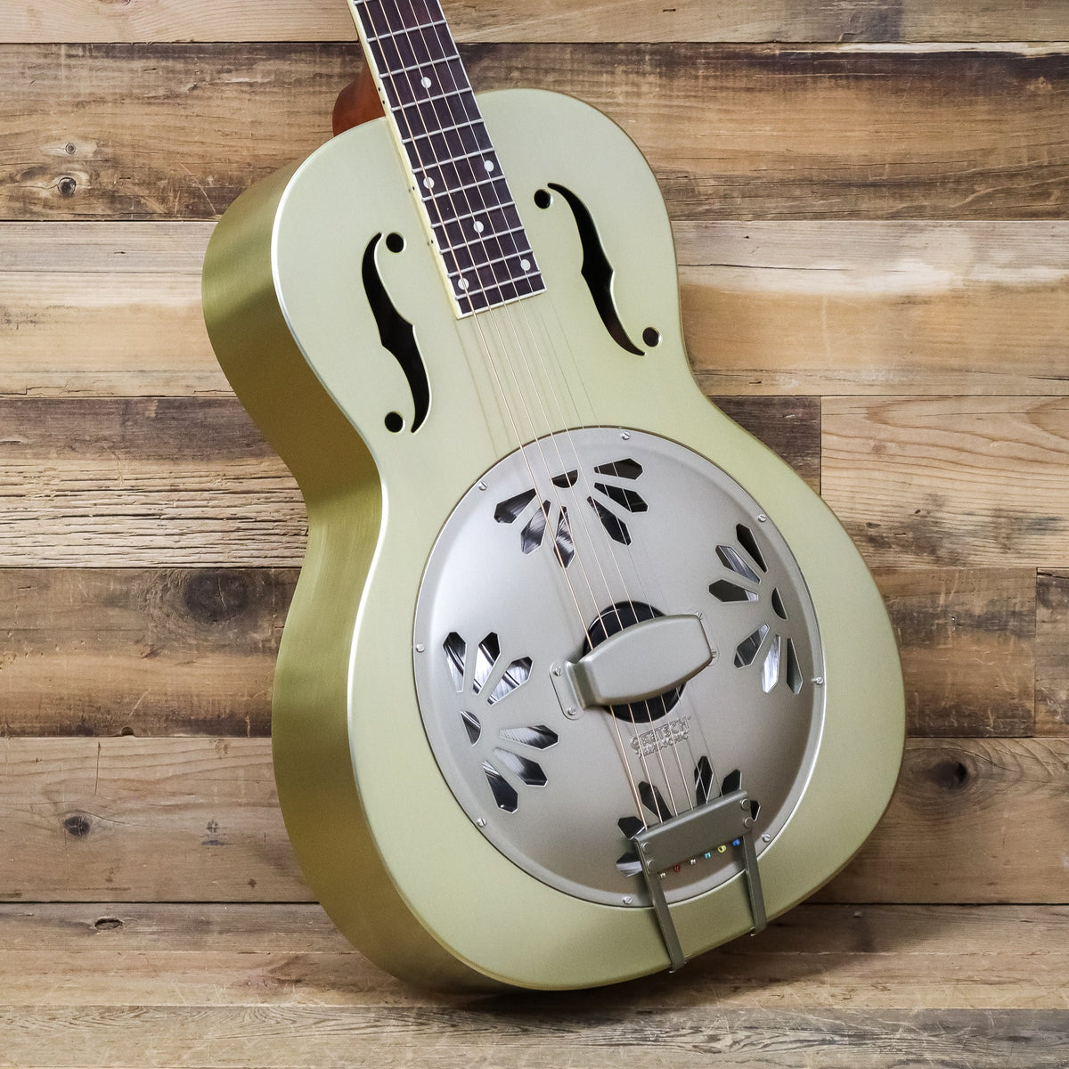 Open Box Gretsch G9202 Honey Dipper Special Round-Neck Resonator Guitar, Bell Bronze