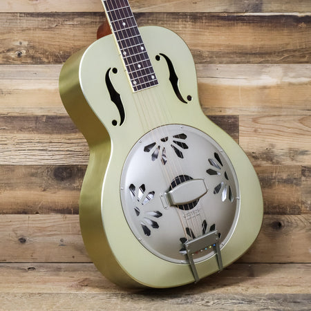 Open Box Gretsch G9202 Honey Dipper Special Round-Neck Resonator Guitar, Bell Bronze